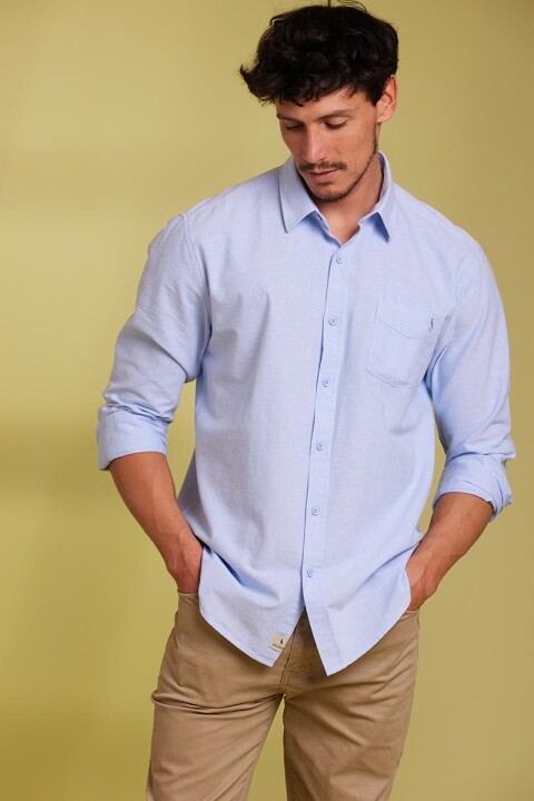 CAMISA LOQUE POLANCO Celeste