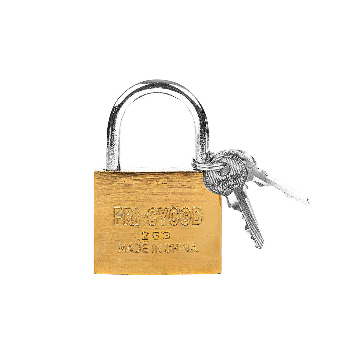 Candado Dorado Lockers 20 Mm Cofres Valijas 2 Llaves 