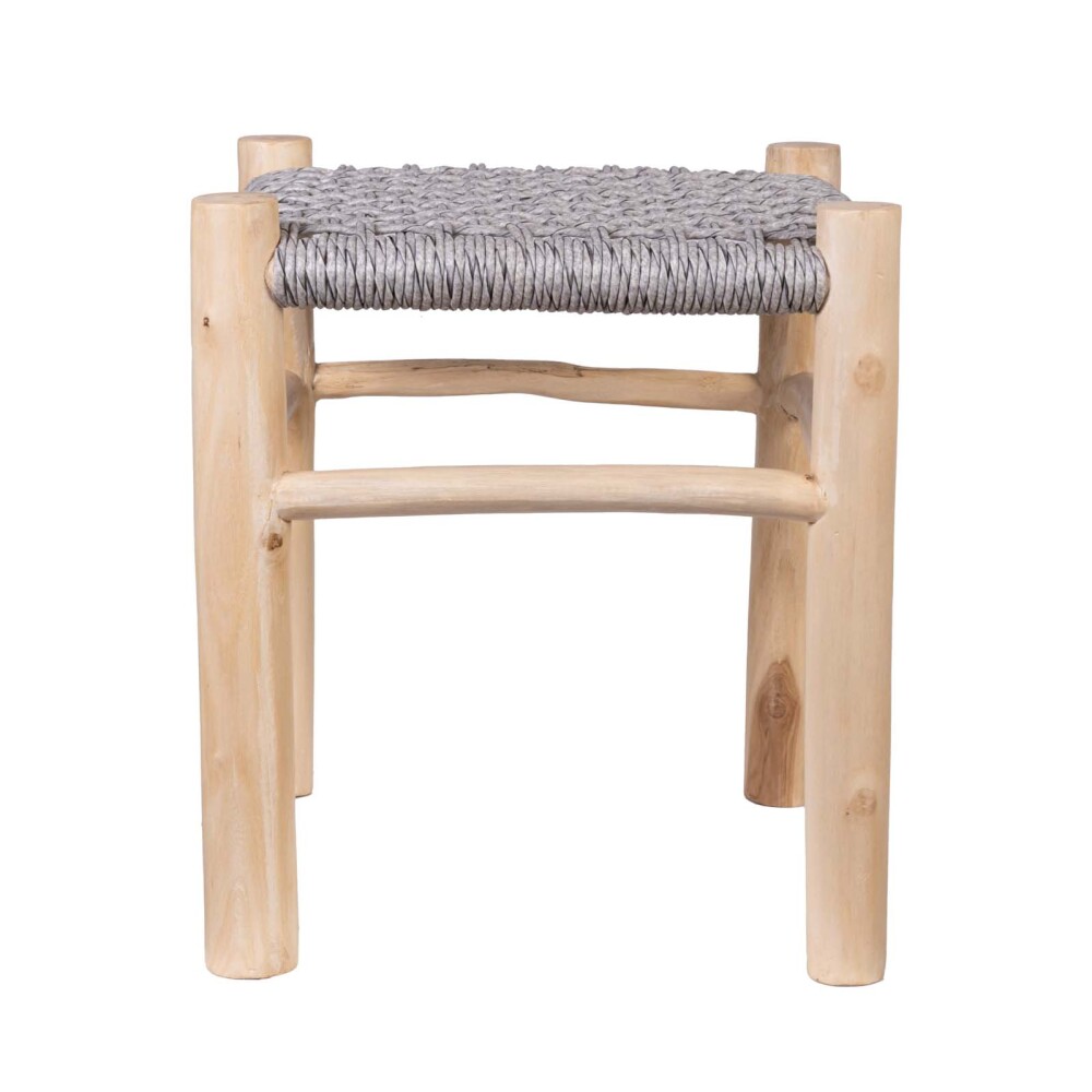 TABURETE MADERA BLANCO ANCENT VIRO