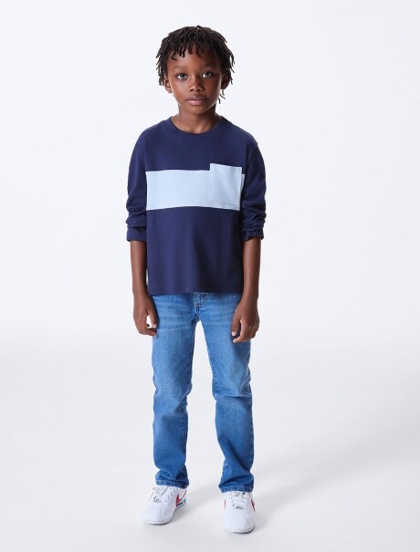 CAMISETA INFANTIL AZUL