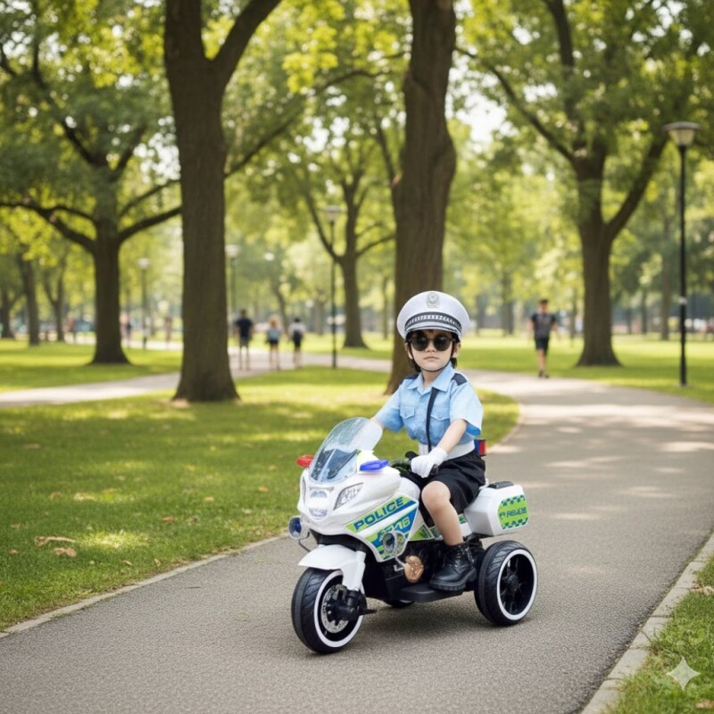 Moto de Policía 6 Volt Hasta 50 kg Moto de Policía 6 Volt Hasta 50 kg