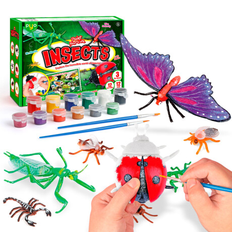 Juego De Arte Educativo Para Pintar Moldes Animales Insectos