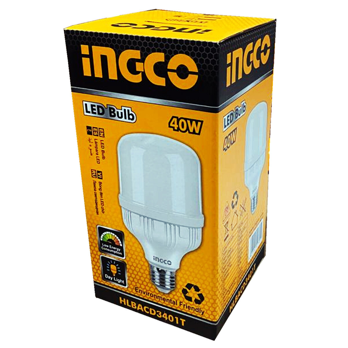 LAMPARA LED T 40W E27 LUZ FRIA INGCO HLBACD3401T 