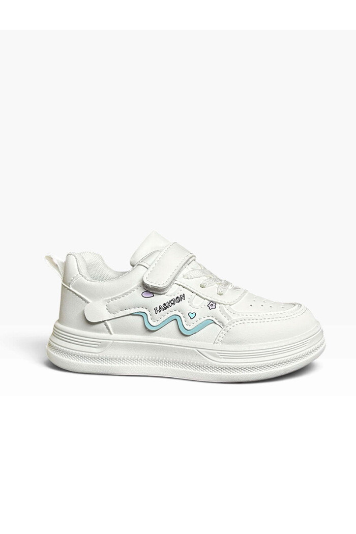 Champion deportivo niños con velcro Alestan 7202 Blanco