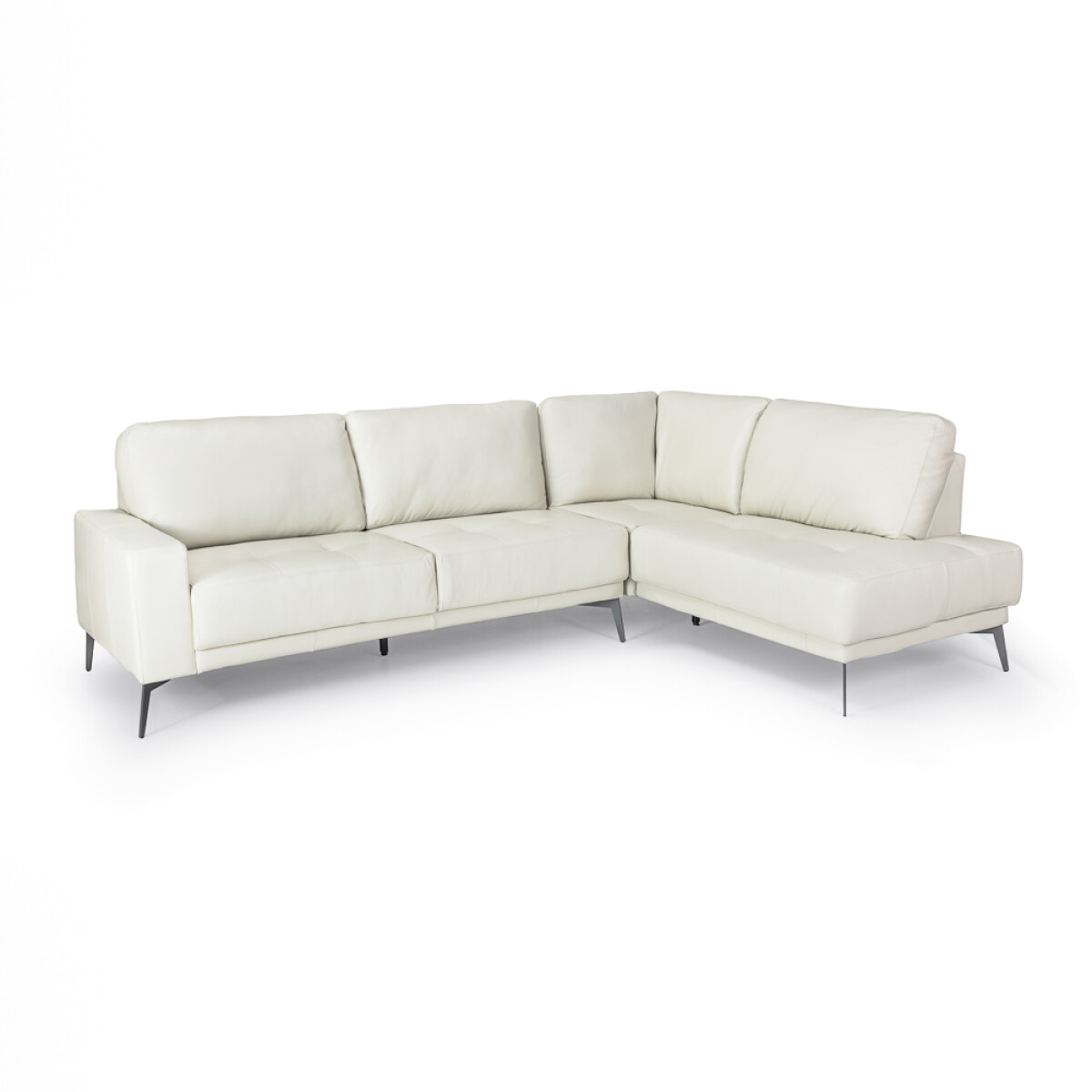 Rinconera Dakota - Cuero Básico - Chaise Derecho - 509 Off White - (Preventa) 