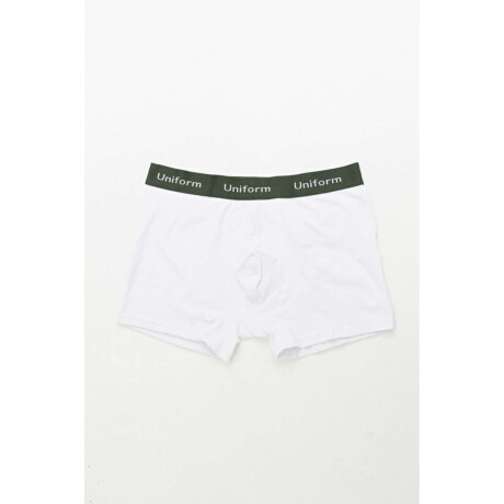 Boxer New Gino Blanco/Militar