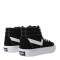 Botas de Mujer PONY Casual Lona Negro - Blanco