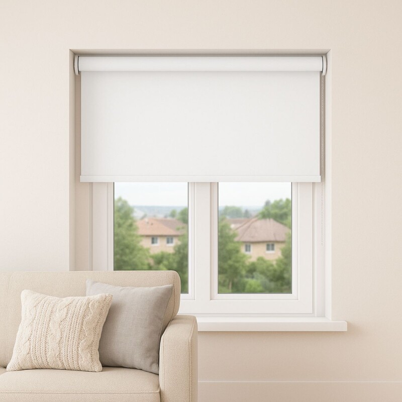 Set x2 Cortina roller blackout 100x200 cm BLANCO