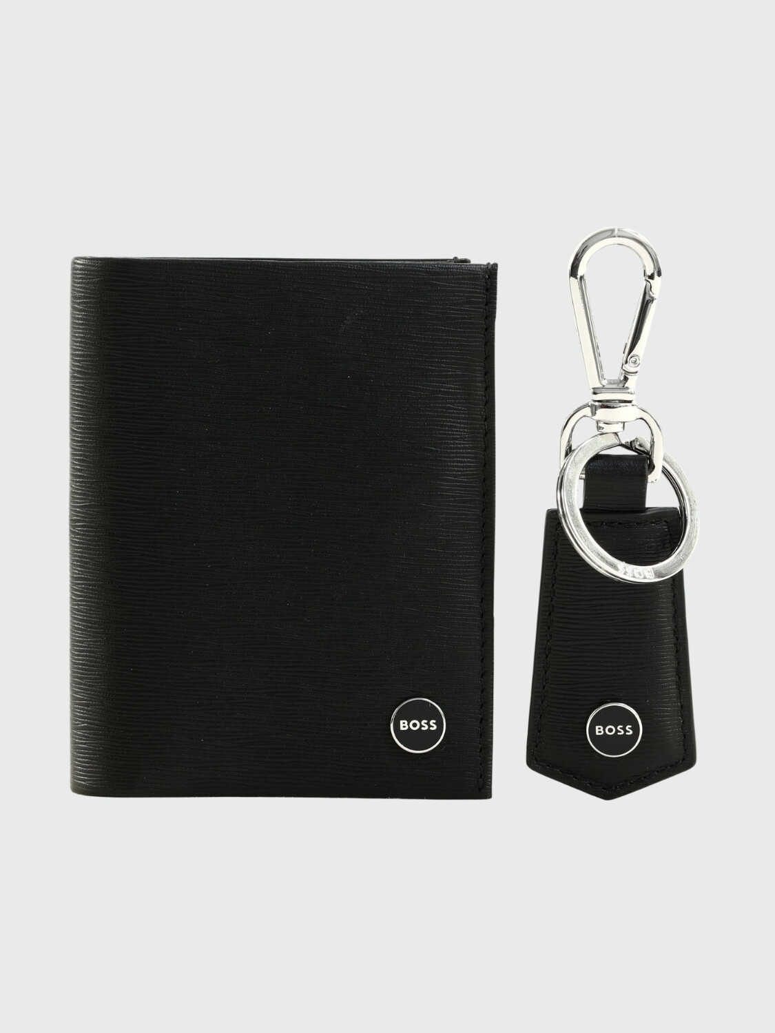 BOSS - Set de Regalo Monedero y Llavero Negro
