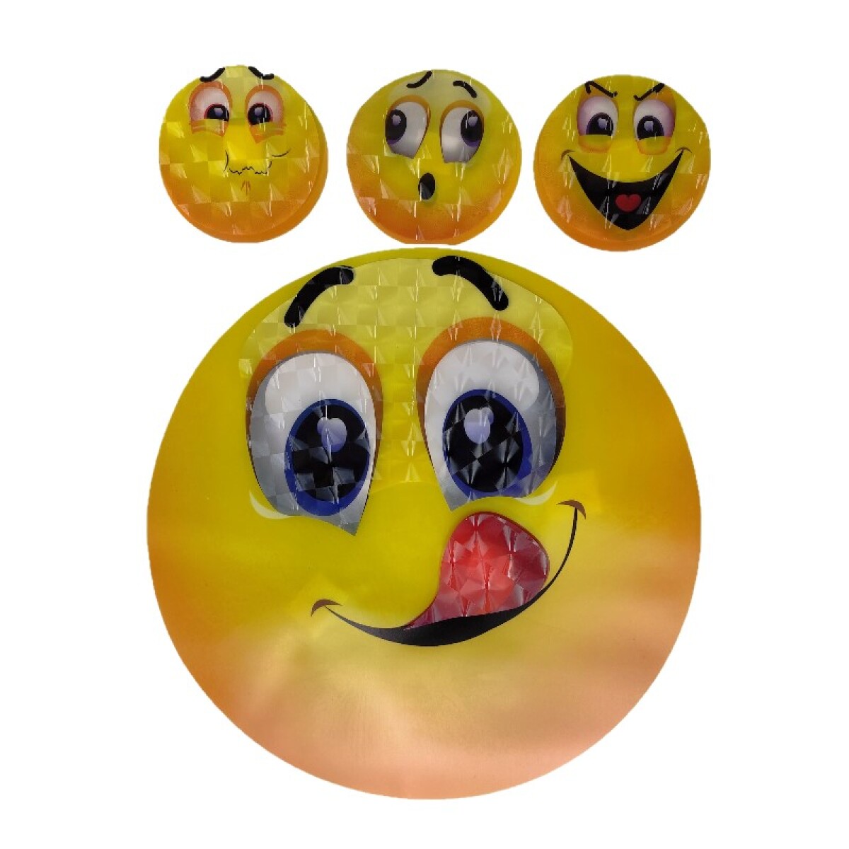 OUTLET Stickers sonrisas 7D blíster 51x32cm 6 diseños - Outlet Stickers Sonrisas 7d Blíster 51x32cm 6 Diseños 