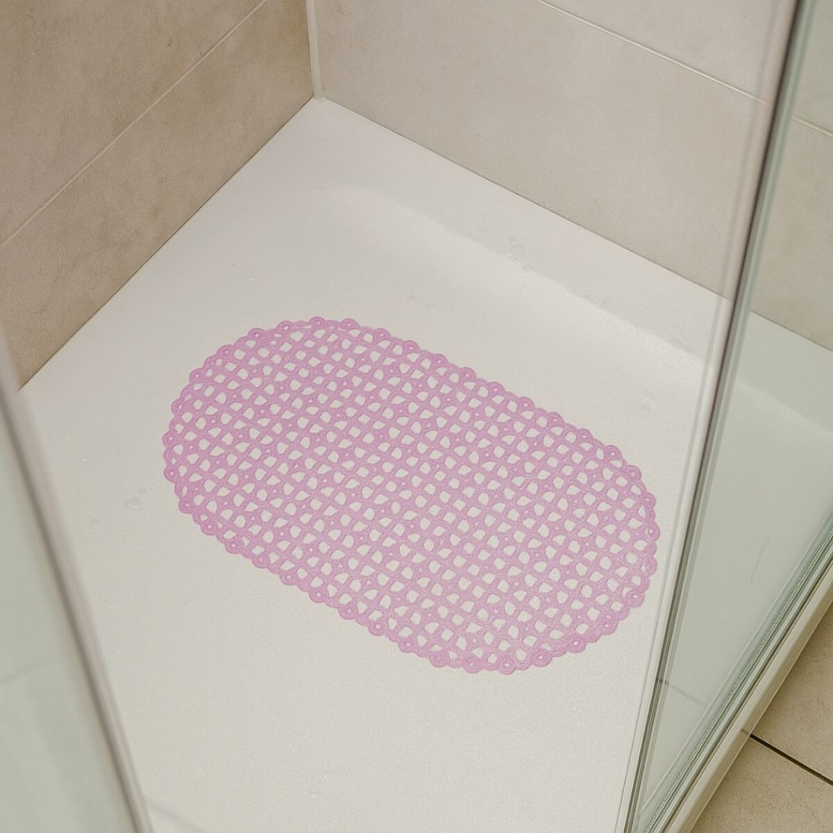 ALFOMBRA DE GOMA PARA DUCHA ANTIDESLIZANTE 61X32CM 