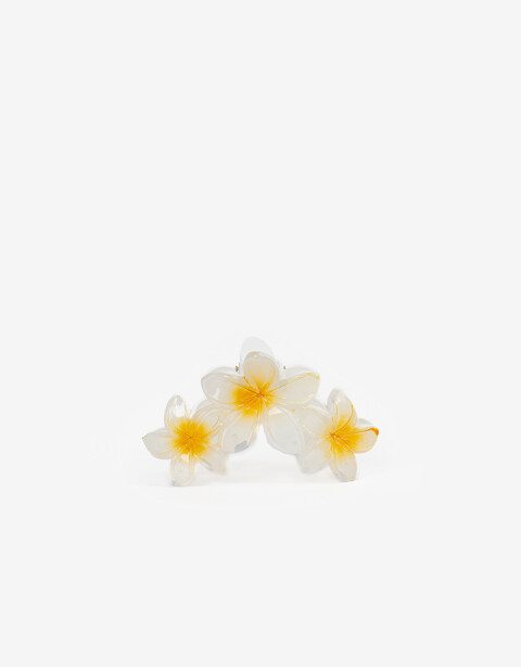 Broche Flores Broche Acrílico Flores - Combinacion Bicolor