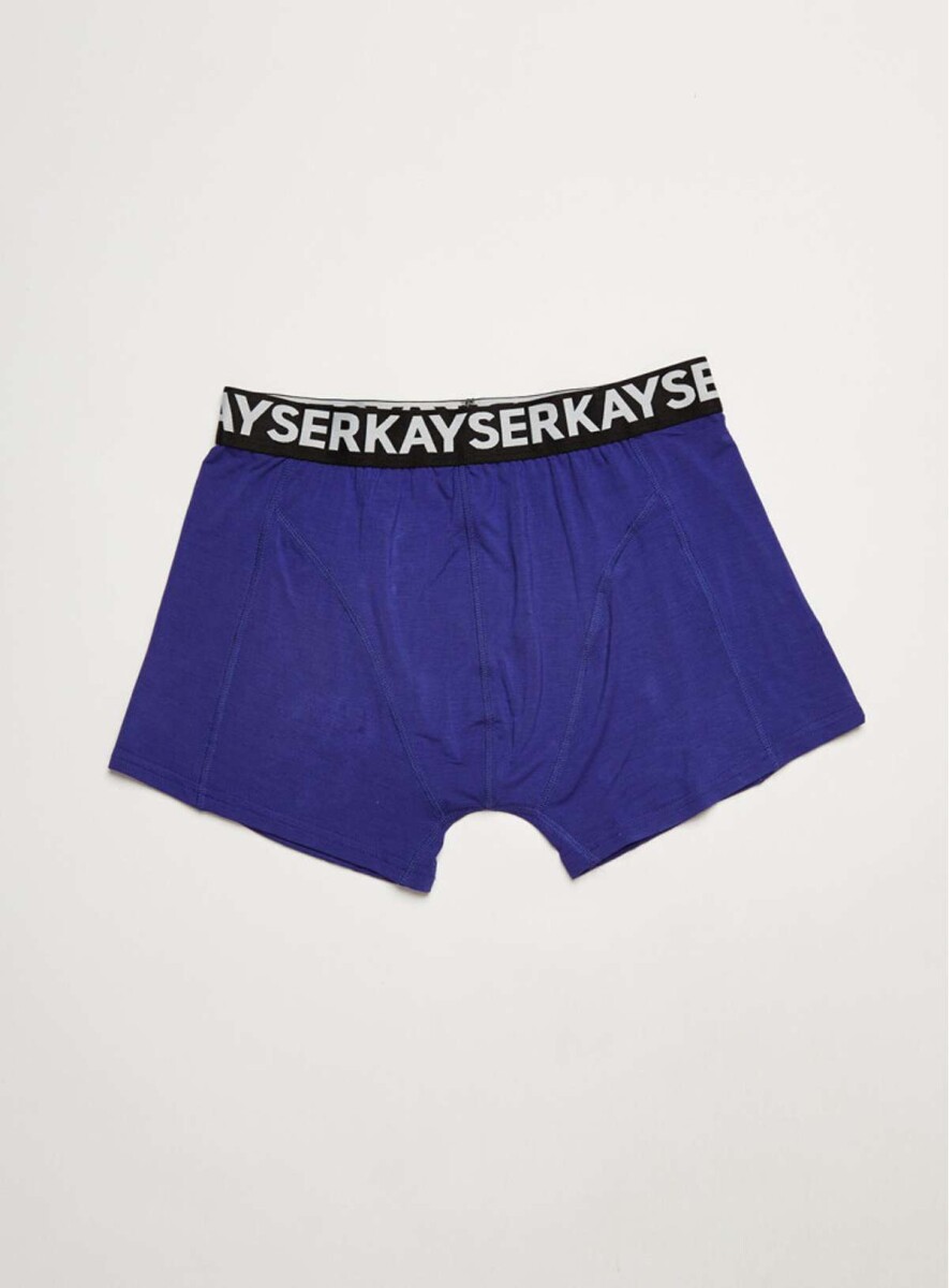 Boxer bamboo corto - Azul 