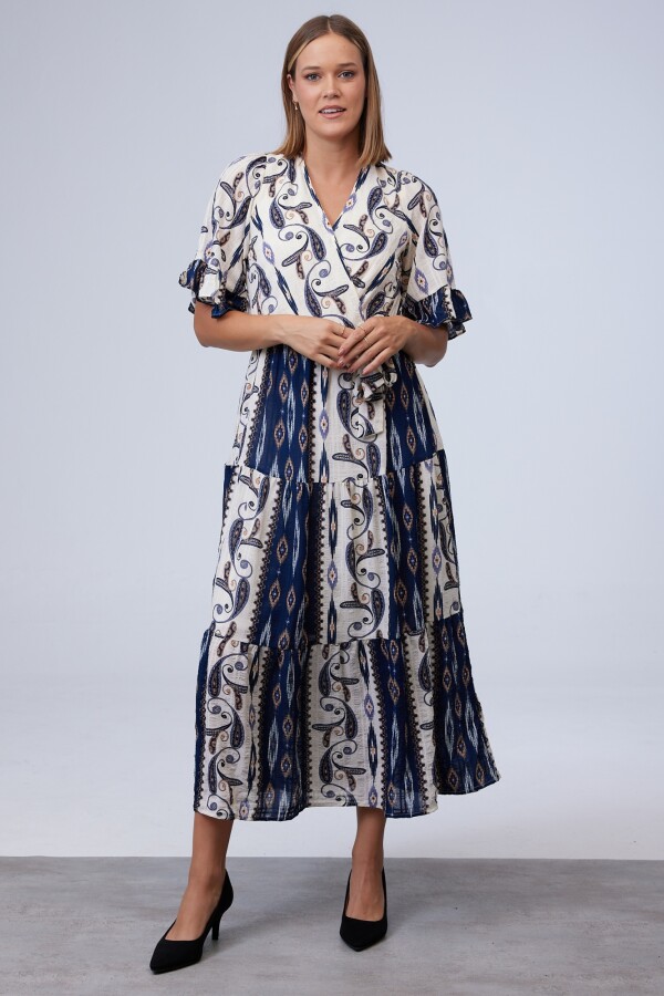 Vestido Bulgaro MULTI/AZUL