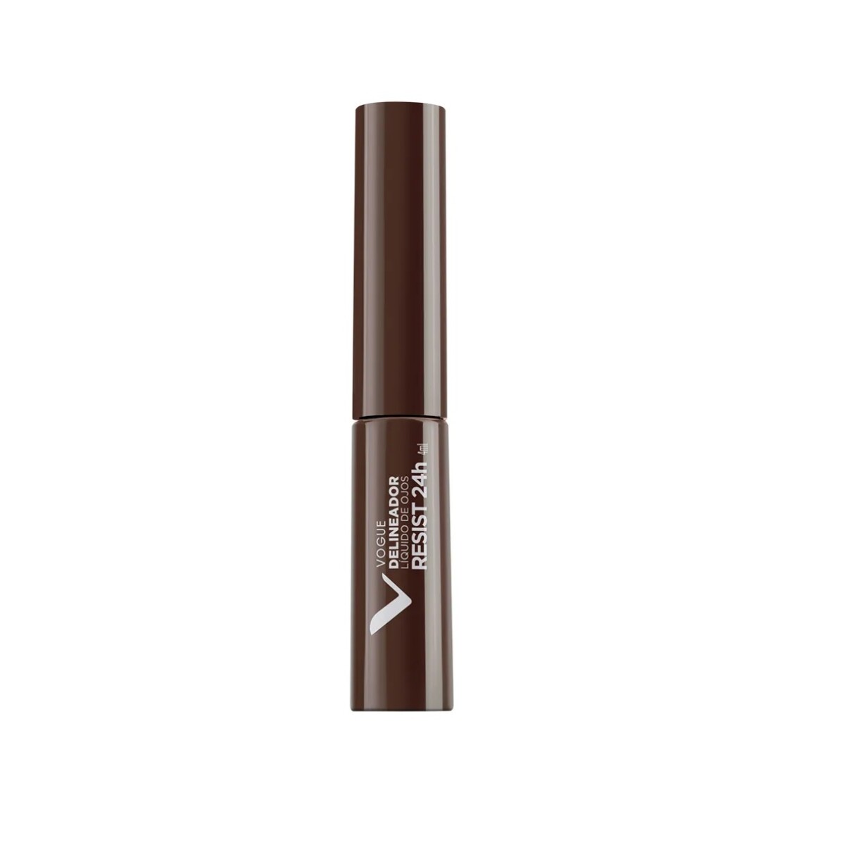 Vogue Delineador de Ojos Resist Líquido Color Café 4 ml | Definición Precisa y Larga Duración