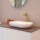 Grifería Lavatorio Alto Alassio Aqualia Oro Mate DORADO-BRUSHED GOLD