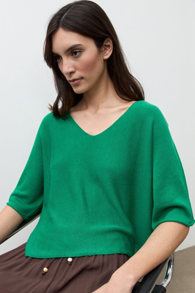 Sweater oversized verde