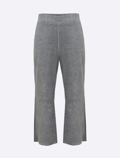 Pantalon crop gris