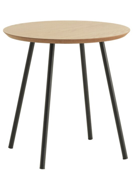 Mesa auxiliar NYBO Ø40 roble/negro Mesa auxiliar NYBO Ø40 roble/negro