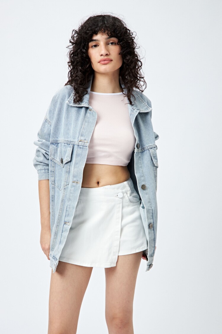 SHORT TORINA Blanco