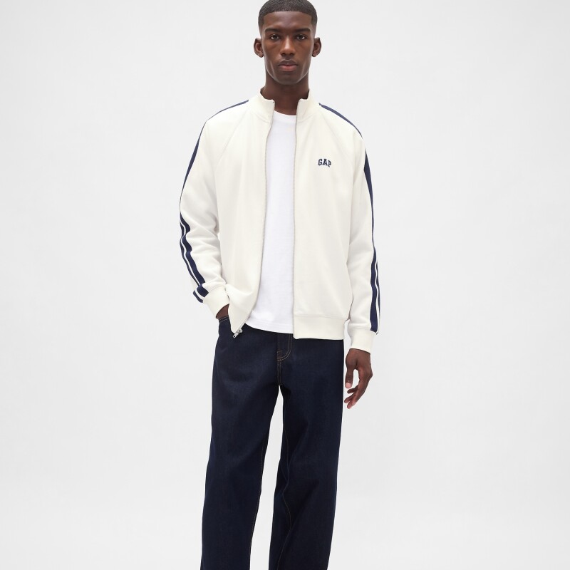 J - FM LOGO TRACK JACKET CARLS STONE