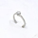 Anillo Solitario En Platino Y Brillante Anillo Solitario En Platino Y Brillante