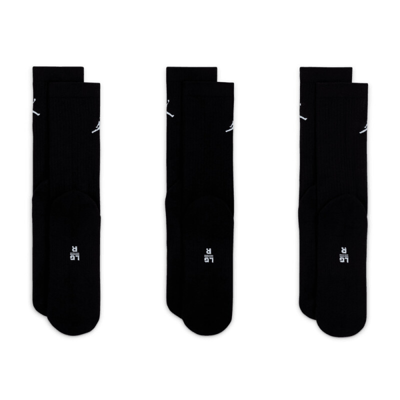 Medias Jordan Everyday Max Media larga 3-Pack Unisex Negro