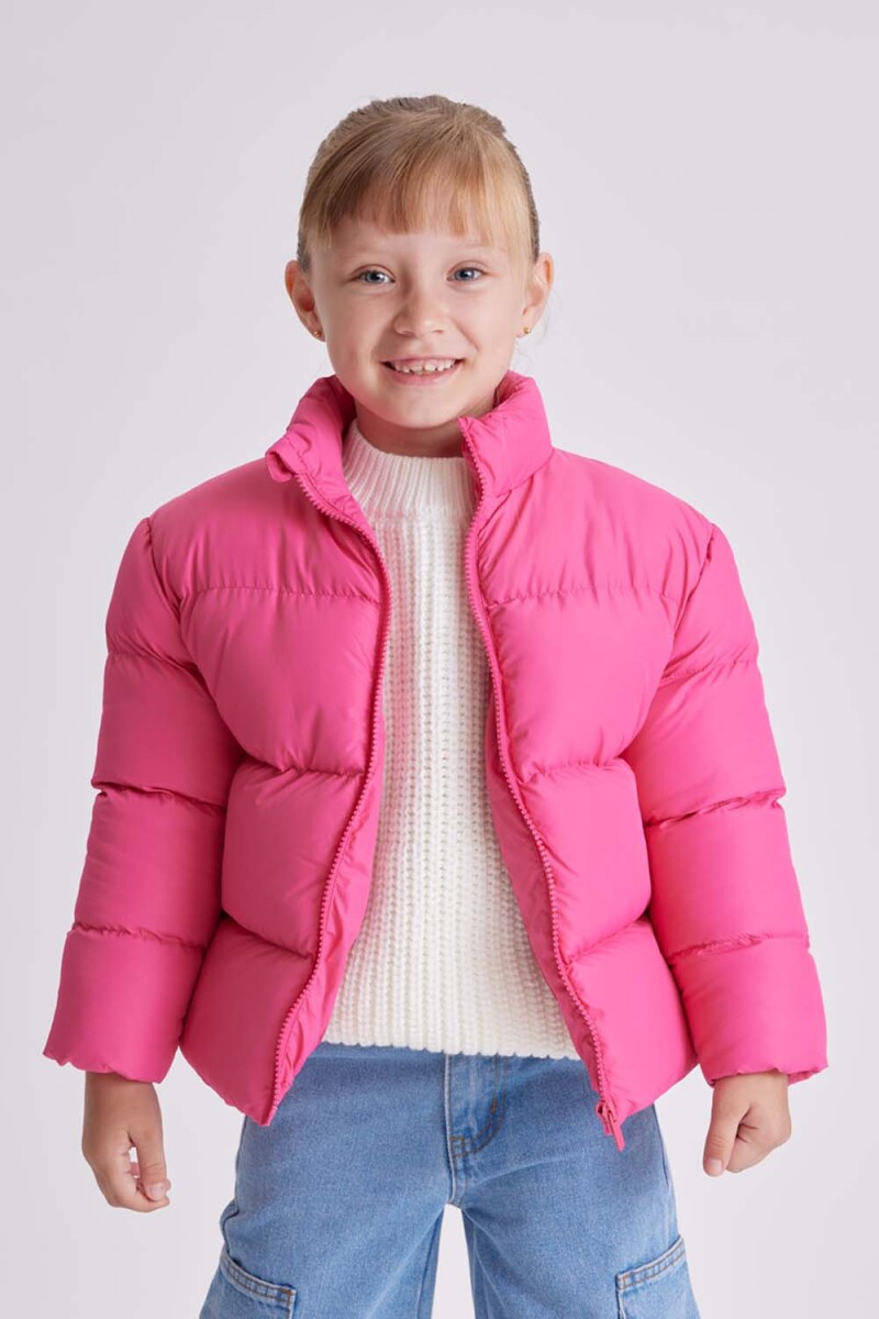 Campera Abrigo Fucsia