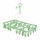 Mini Tendedero Mor Plegable 32 Palillos Amplio Verde