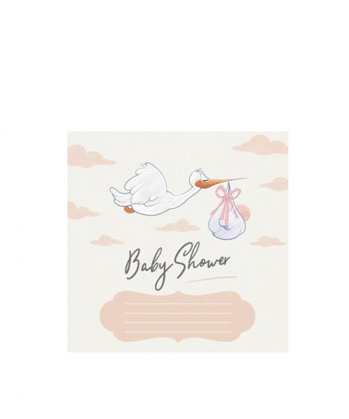 Tarjeta 10x10 baby shower DISEÑO 4