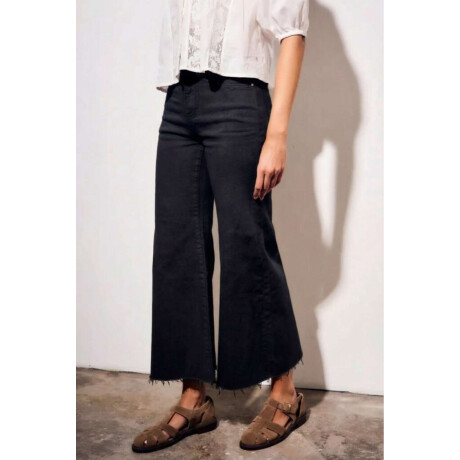 Jean Flared Wide Leg Negro
