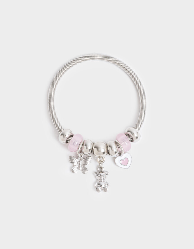 Pulseras Infantiles Mariposas Pulsera Con Mariposas - Plateado