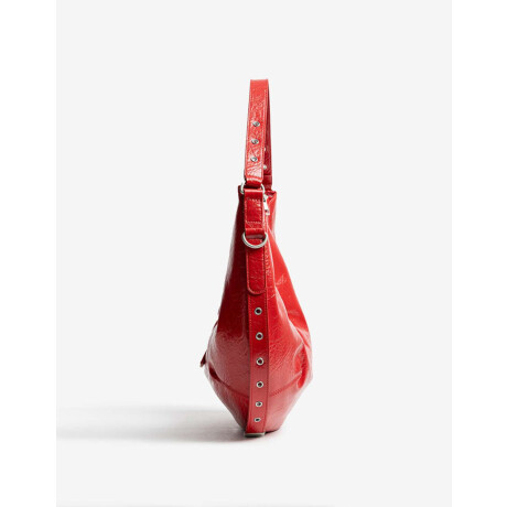 Cartera Saca Con Charm Rojo Cereza