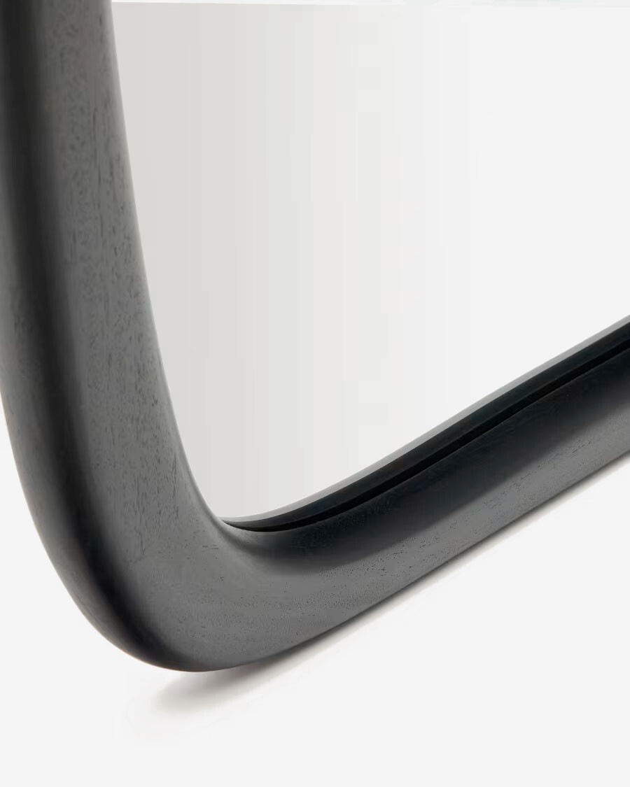 Espejo Alura de madera de teca negro 158 x 61 cm FSC