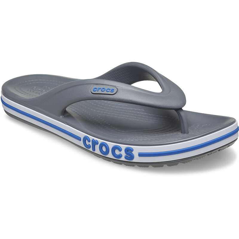 Ojotas Crocs Bayaband Flip Gris