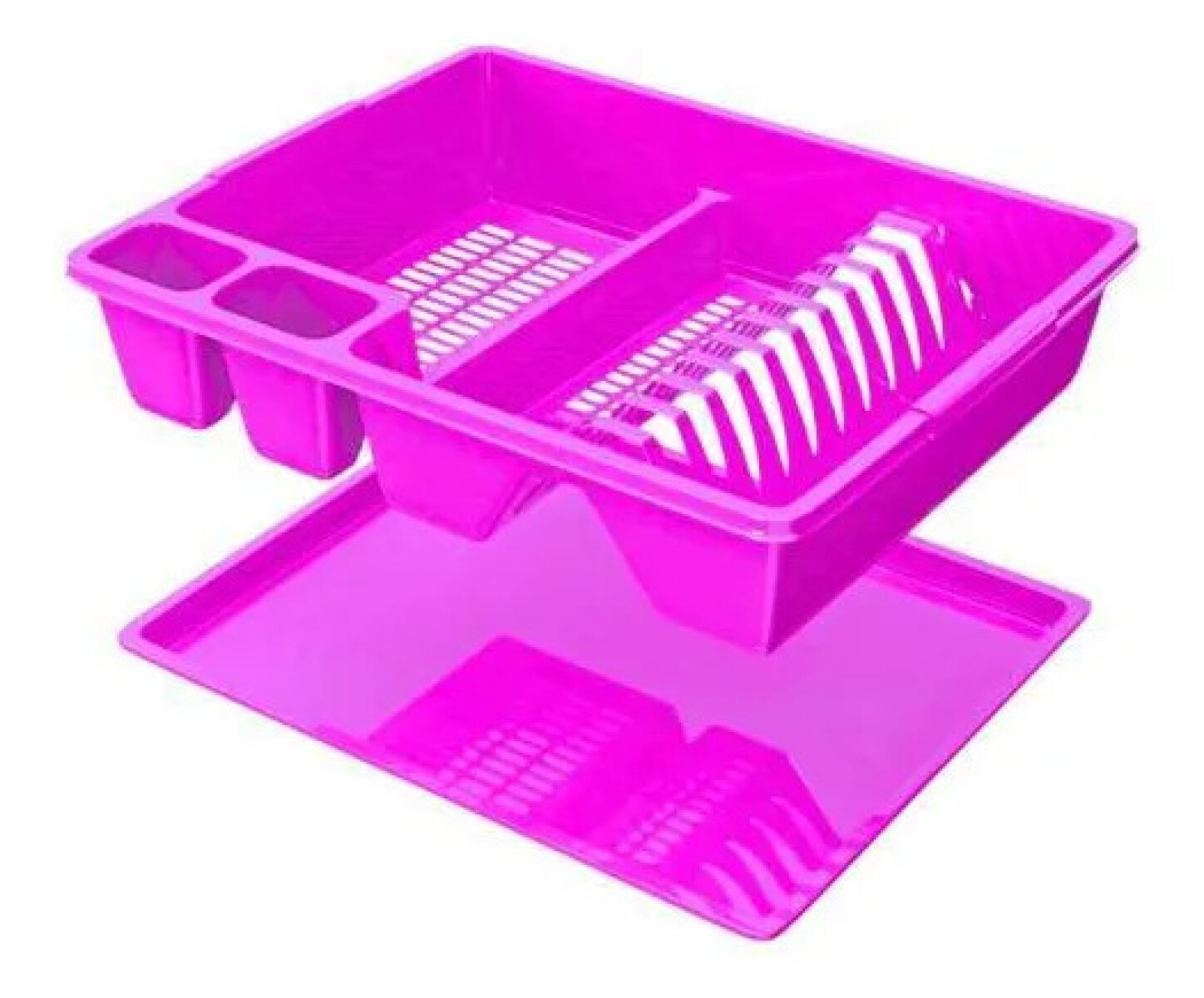 Escurridor Eco De Platos Vasos Cubiertos 45 X 38 Cm - ROSA 