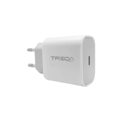 Cargador Treqa Carga Rápida Tipo C 25w CARGADOR TREQA TIPO C 25W CS 222 BLANCO