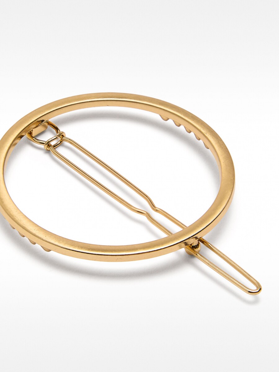 Pinza Circular Dorada dorado