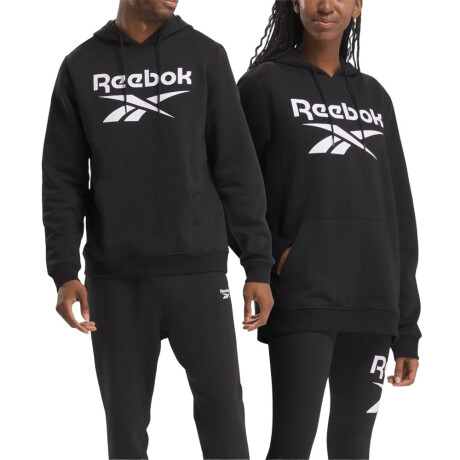 Canguro Reebok Hombre Identity Fleece Stacked Logo Pullover Hoodie Negro S/C