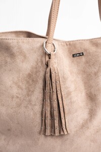 Charm Flecos Y Tachas Gamuza Vegana Vison