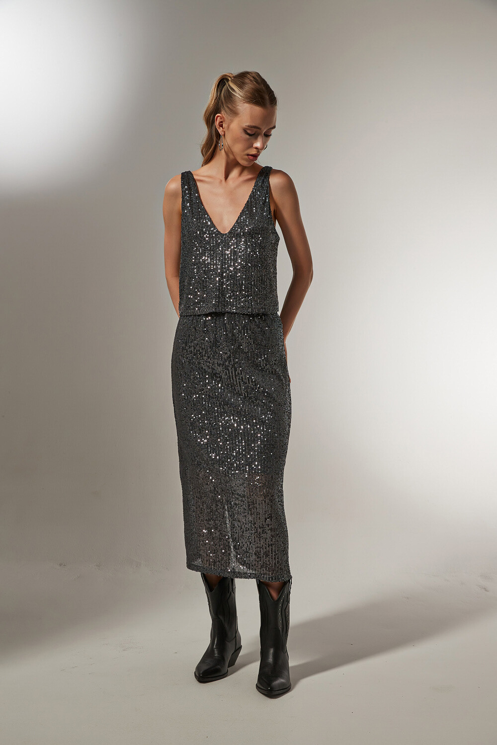 Falda Marten Gris Oscuro