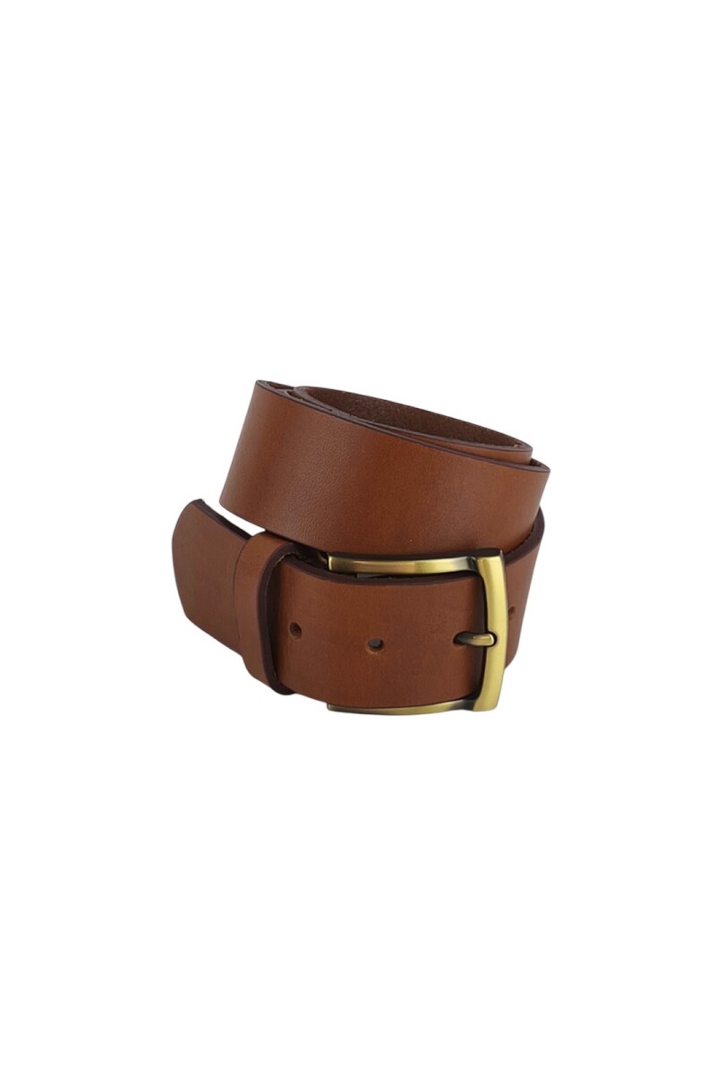 Cinturon de cuero 40 mm Marron claro
