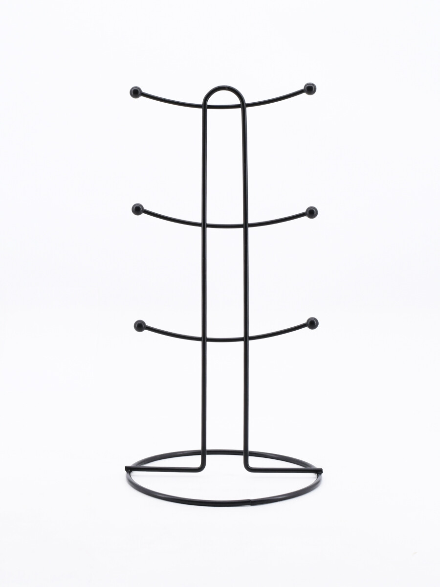 SOPORTE PARA 6 TAZAS - NEGRO 