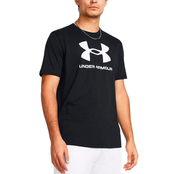 Under Armour Sportstyle Logo Update Ss Negro-blanco