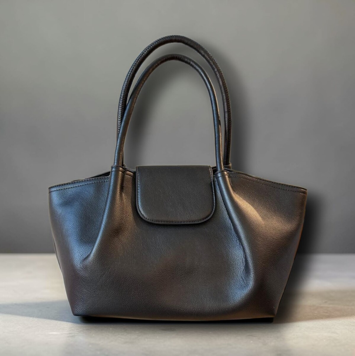Cartera cuerina - Negro 