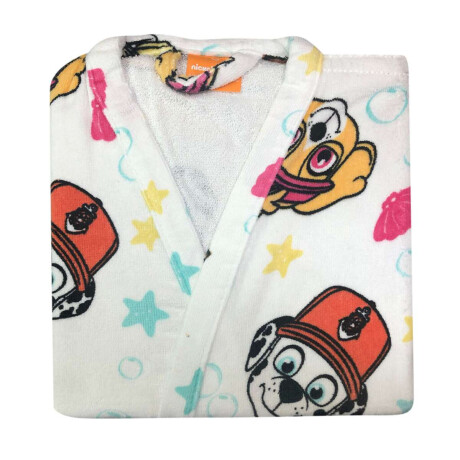 Bata Infantil de Baño Velour de Paw Patrol Blanco