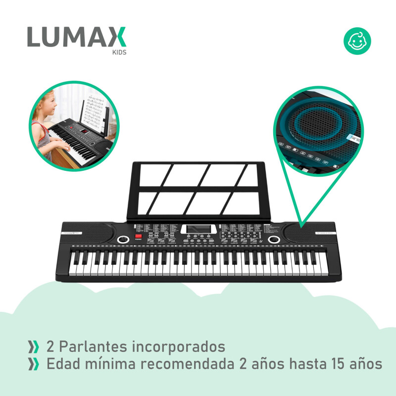 Teclado musical electrónico Órgano instrumento 61 teclas micrófono Teclado musical electrónico Órgano instrumento 61 teclas micrófono