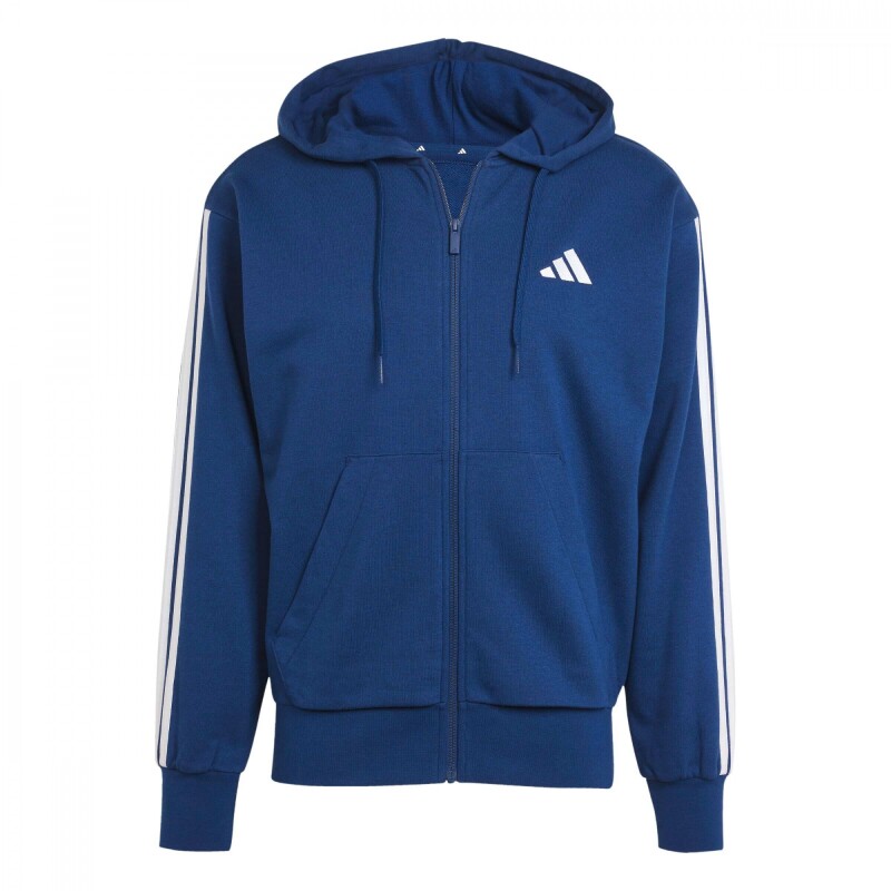 Abrigo Essentials French Terry 3 bandas de Hombre Azul