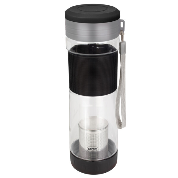 BOTELLA CON INFUSOR NEGRO 550 ML. NEGRO