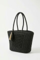 Bolso tejido negro